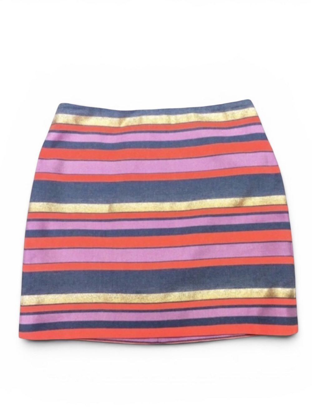 J. Crew Metallic Striped Skirt